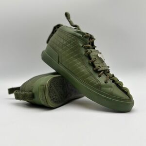 K1X Patrick Mohr MK6 Olive Green Leather High Top Sneakers Mens‎ Size 9